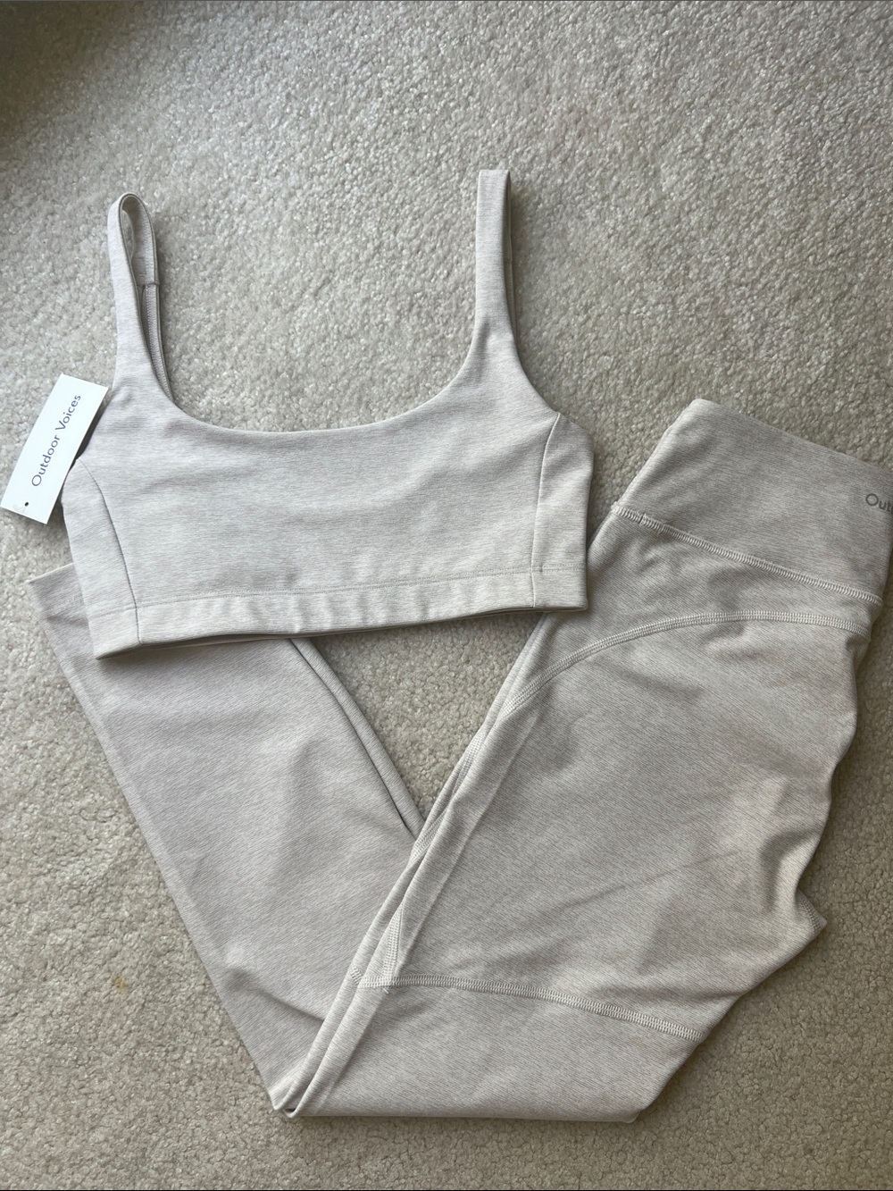 Outdoor Voices matching set XS